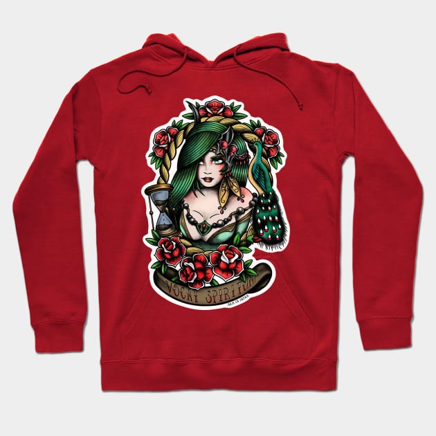 Rydia from Final Fantasy 4 (FFIV) in American Traditional Tattoo Portrait Style T-Shirt Hoodie by SamInJapan